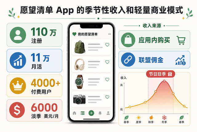 我把一个简单愿望清单 App，做成年入 15 万美元的副业